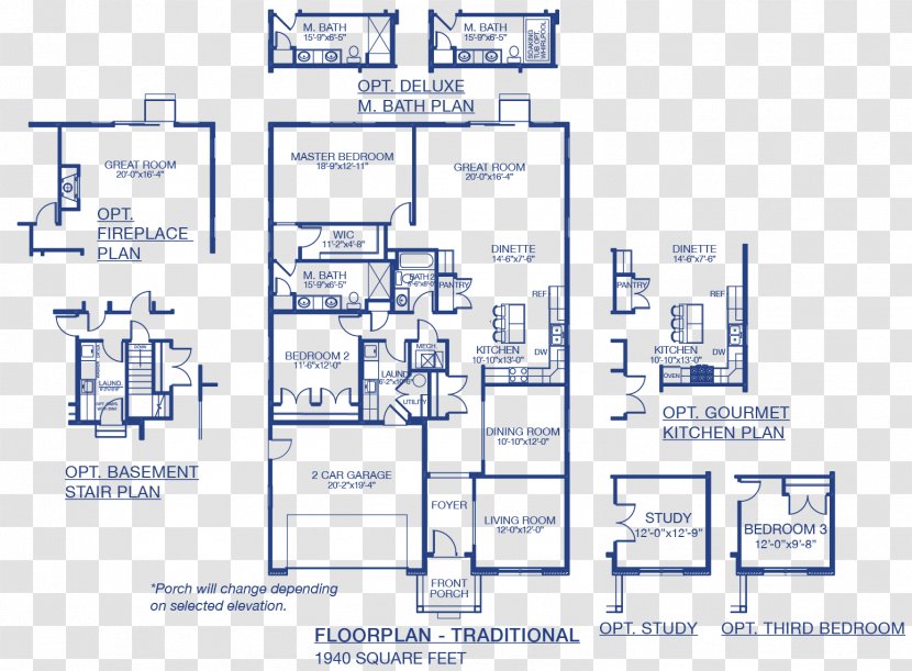 Floor Plan FairWyn Development Construction Real Estate House Villa - Garage - Baylakes Council Transparent PNG