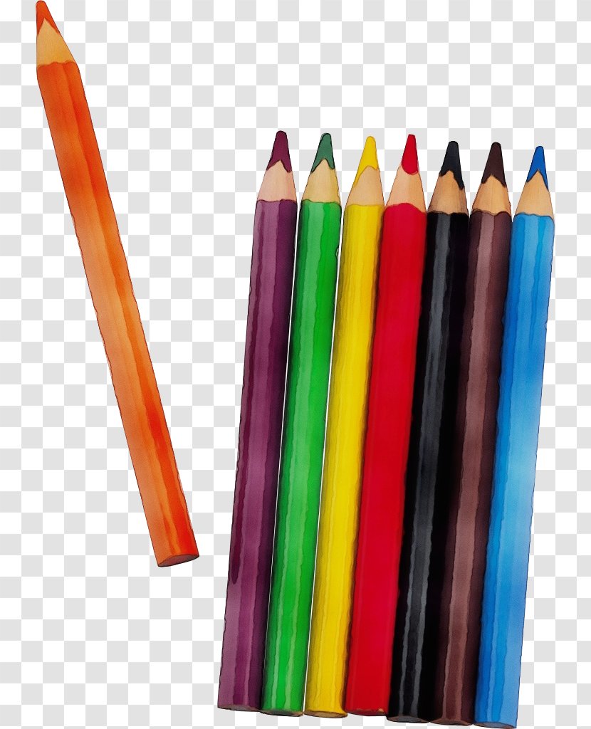 Pencil Office Supplies Writing Implement Crayon Colorfulness - Paint - Instrument Transparent PNG