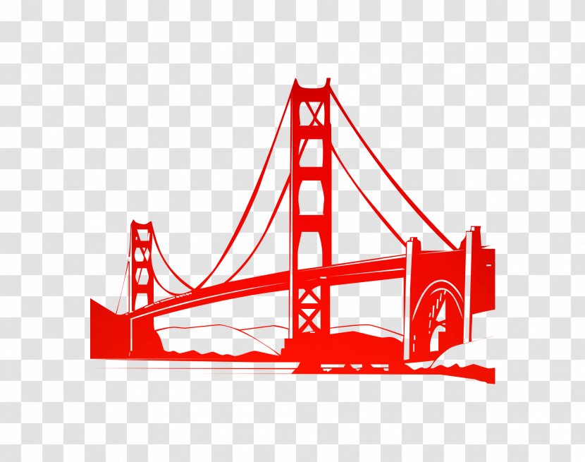 Golden Gate Bridge Sticker Image Decal - Wall Transparent PNG