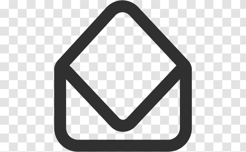 Triangle Area Symbol - Message - Mail Open Transparent PNG