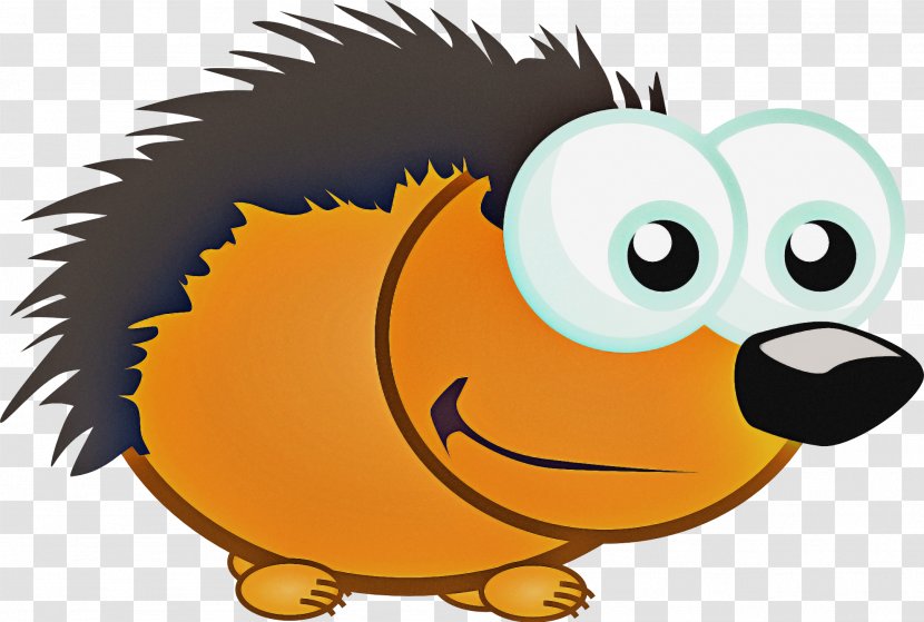 Animated Cartoon Clip Art Yellow Snout - Hedgehog Smile Transparent PNG