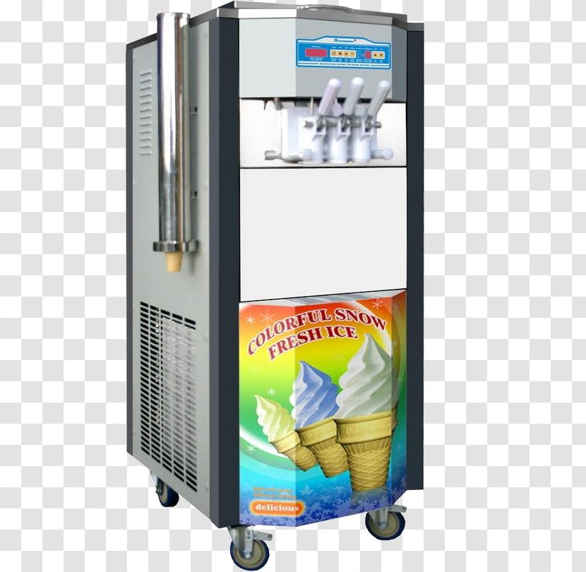 Ice Cream Makers Refrigerator Frozen Yogurt - Soft Serve Transparent PNG