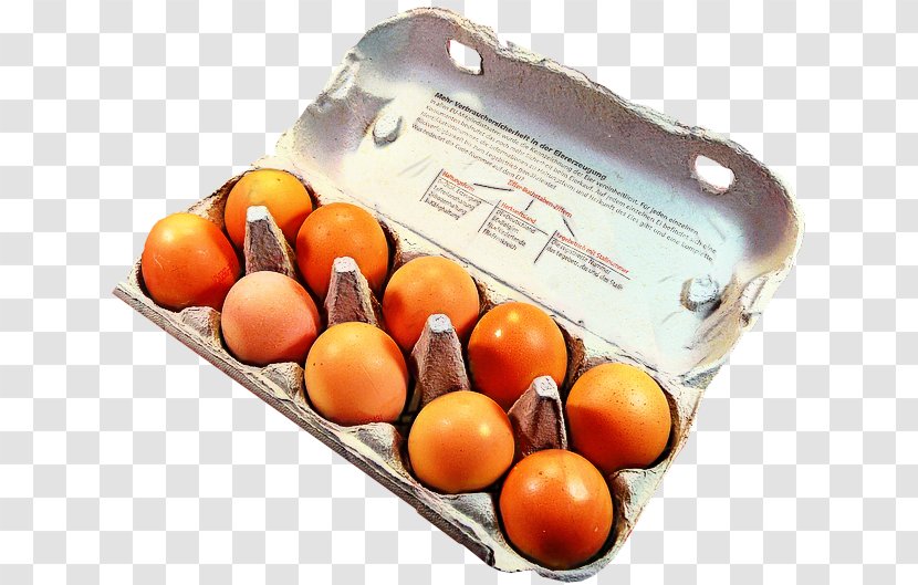 Chicken Free-range Eggs Organic Food Egg Carton - Orange Transparent PNG