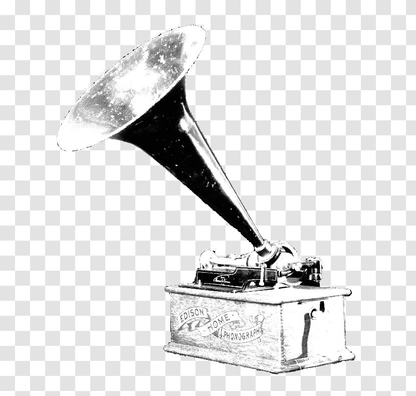 Phonograph Record Sound Recording And Reproduction Invention - Watercolor - Gramophone Transparent PNG