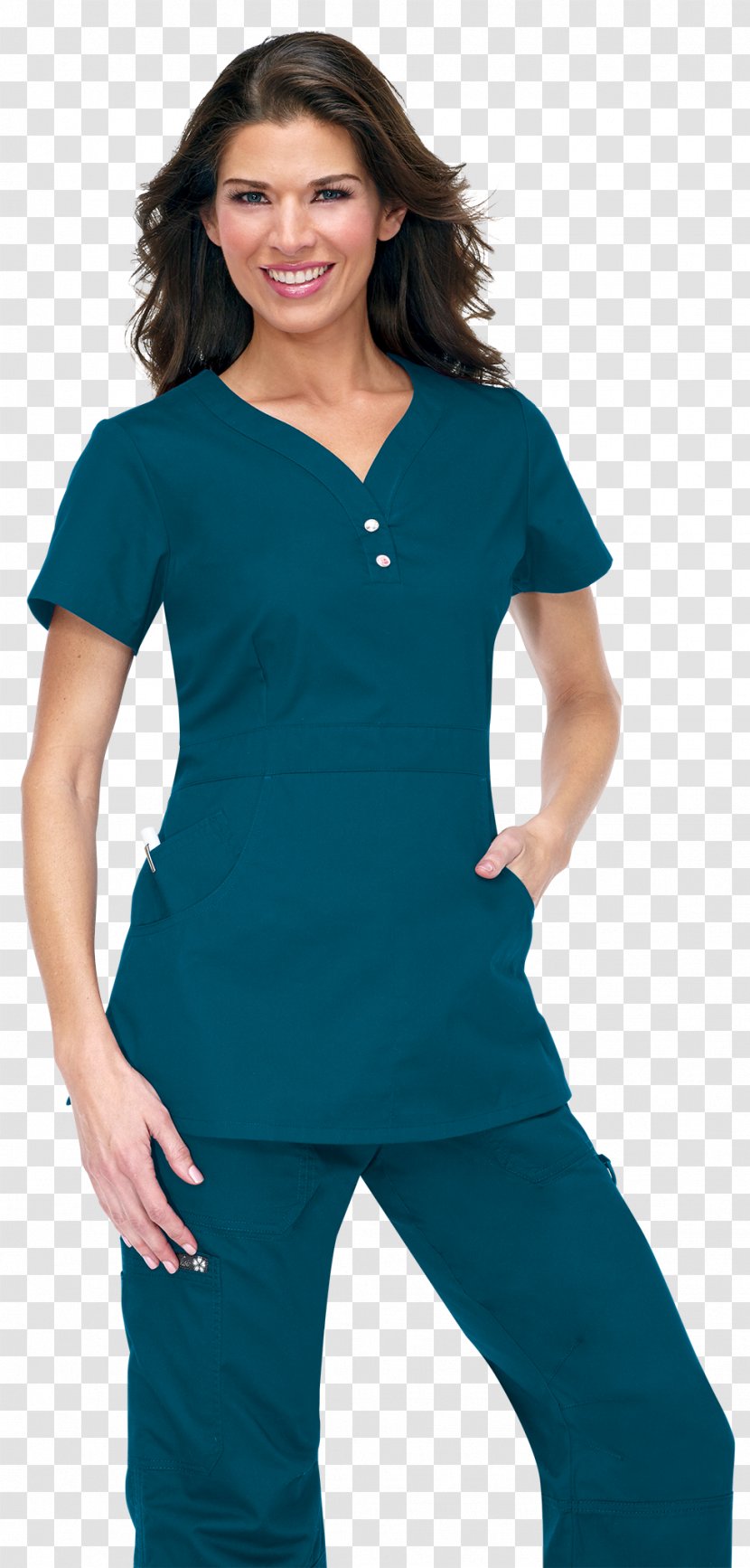 Scrubs T-shirt Grey's Anatomy Uniform Lab Coats - Aqua Transparent PNG