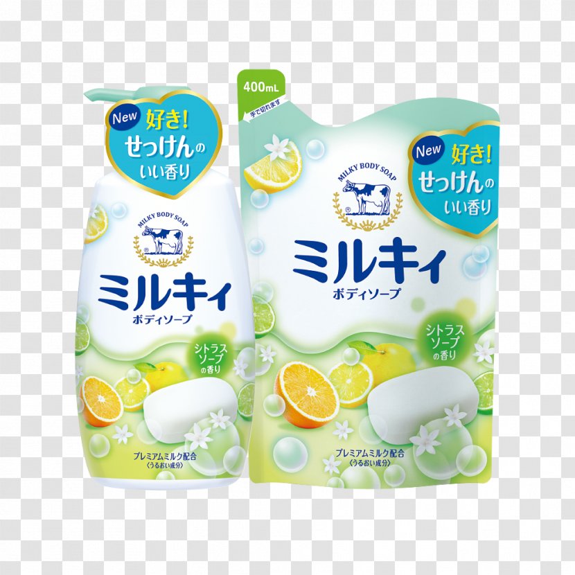Cow Soap Brand Milky Body 400ml Kyoshinsha Cosmetics - Foam Transparent PNG