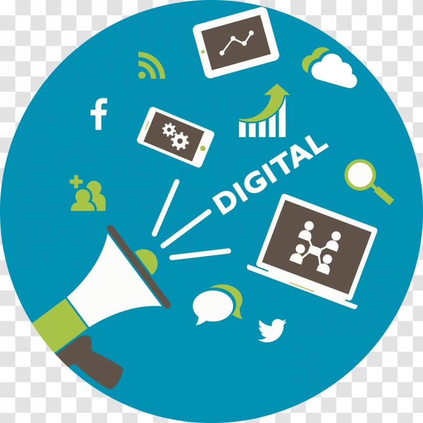 Digital Marketing Strategy Online Advertising Social Media - Blue Transparent PNG