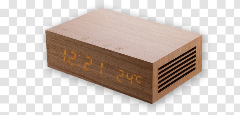 Alarm Clocks Wood Radio Clock - Finishing - And Time Map Transparent PNG