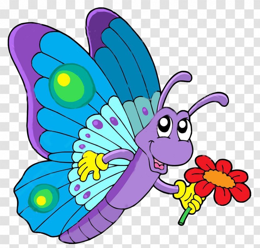 Butterfly Coloring Book Drawing Clip Art - Artwork - Pink Cartoon Transparent PNG