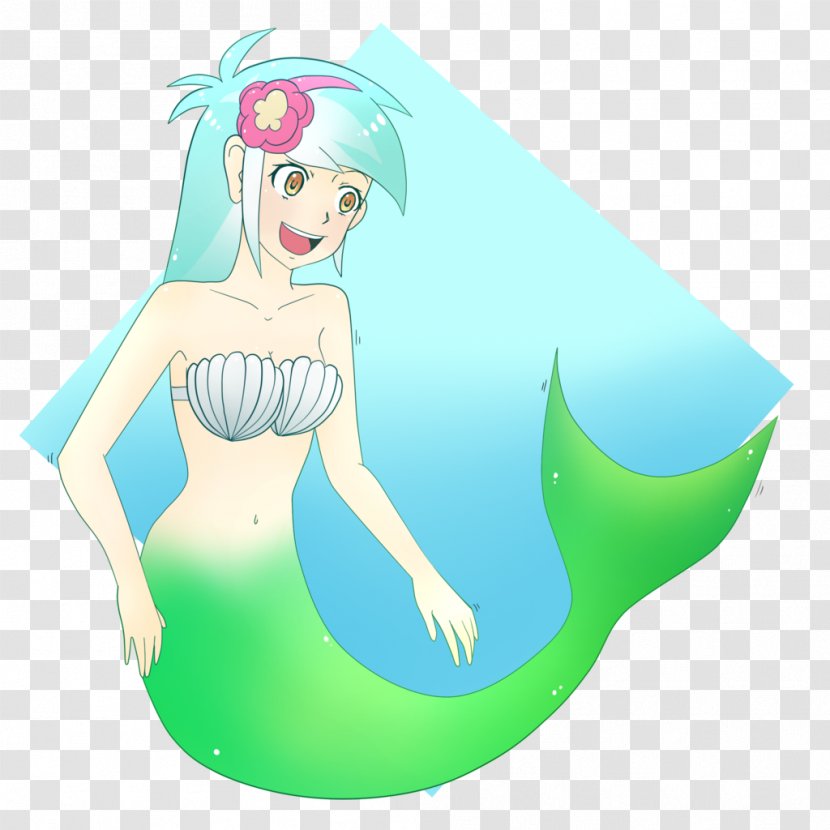 Mermaid Green Desktop Wallpaper Clip Art - Mythical Creature Transparent PNG