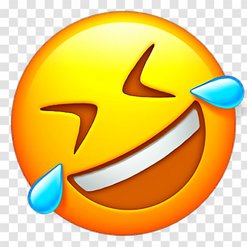 Face With Tears Of Joy Emoji Laughter Emoticon Smiley - Drawing Transparent PNG