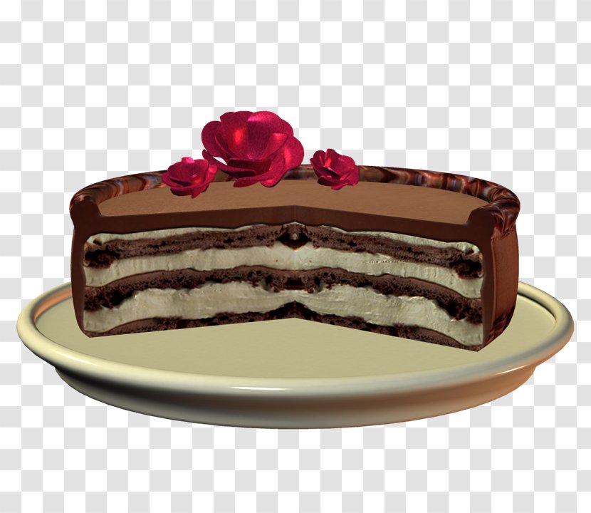 Chocolate Cake Tart Sachertorte Fruitcake - Tarta Transparent PNG
