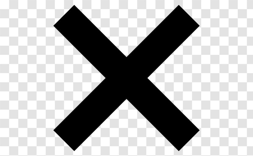 Sign Symbol X Mark Check Christian Cross - Multiplication Transparent PNG