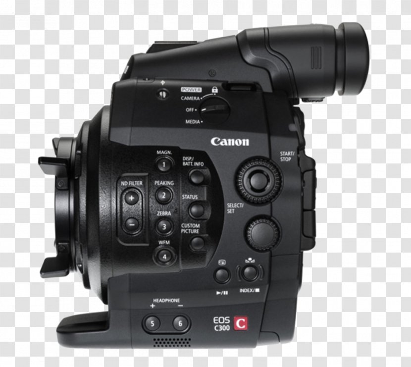 Canon EF Lens Mount EOS C300 Mark II PL - Camera Transparent PNG