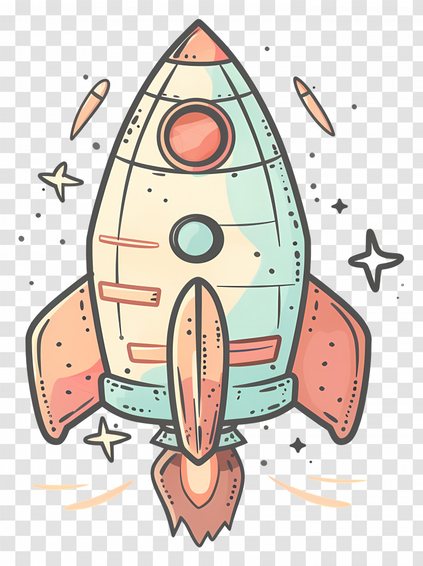 Spaceship - Cartoon Rocket Ship For Cosmic Adventures Transparent PNG