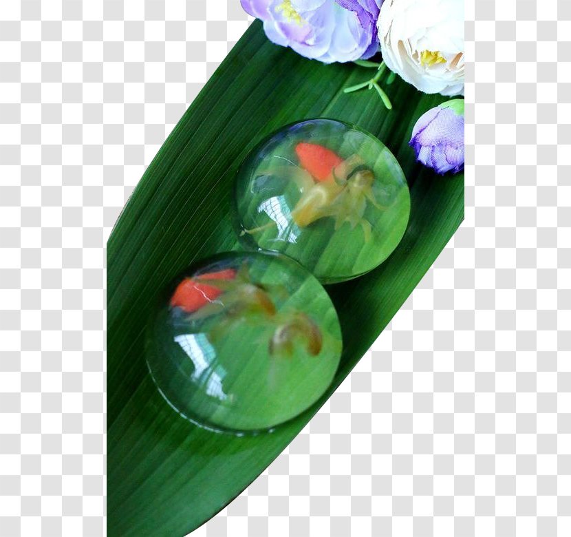 Flowering Tea Raindrop Cake Water - Leaf - Shingen Transparent PNG