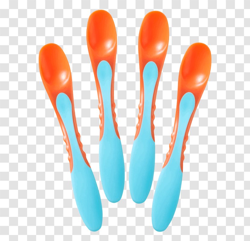 Spoon Fork Plastic Handle Weaning Transparent PNG