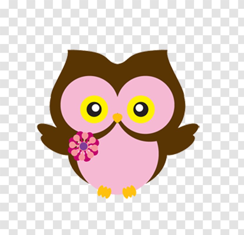 Owls In The Family Cartoon Clip Art - Owl - Baby Transparent PNG