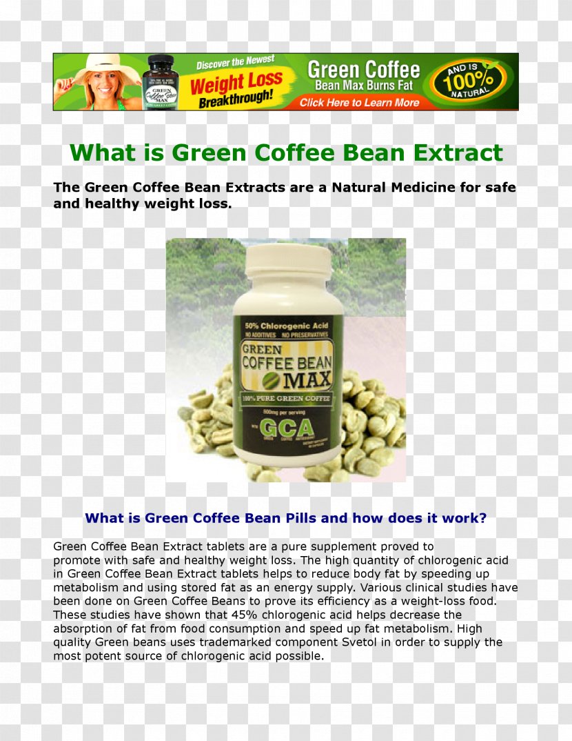 Green Tea Superfood Coffee Bean Transparent PNG