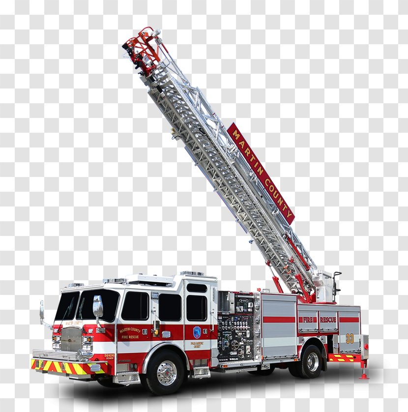 Fire Engine Department Ladder E-One Firefighter - Eone Transparent PNG