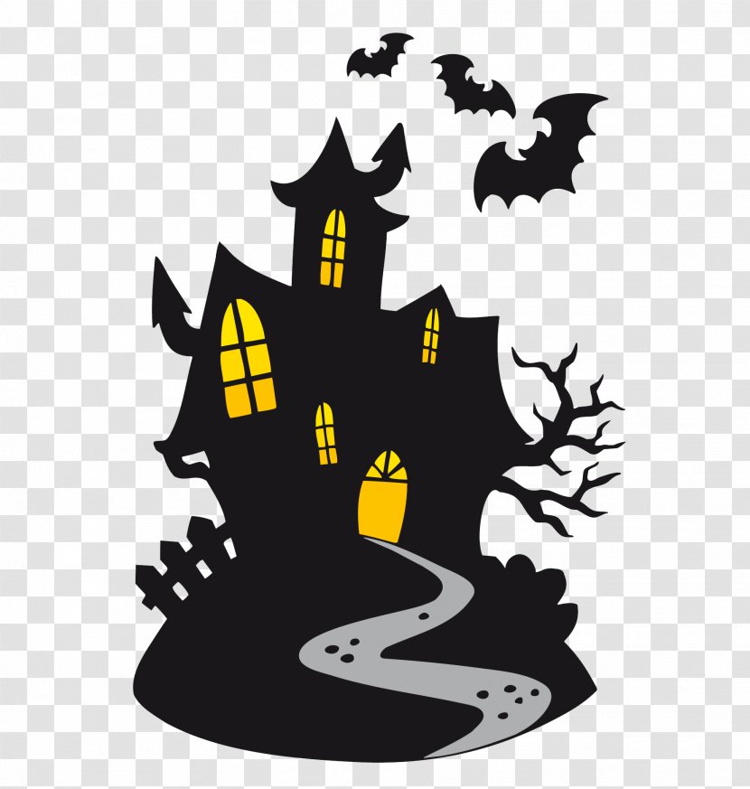 Haunted Attraction Free Content Clip Art - Youtube - Halloween Castle Transparent PNG