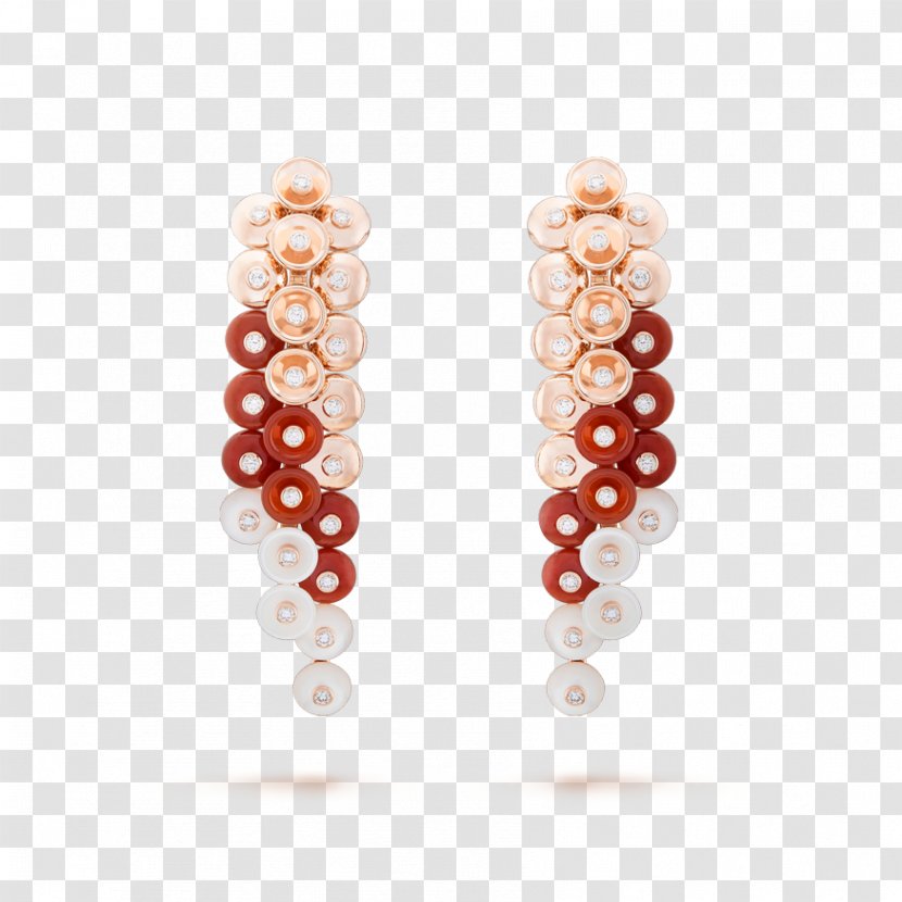 Earring Van Cleef & Arpels Jewellery Colored Gold Diamond - Cartoon Transparent PNG