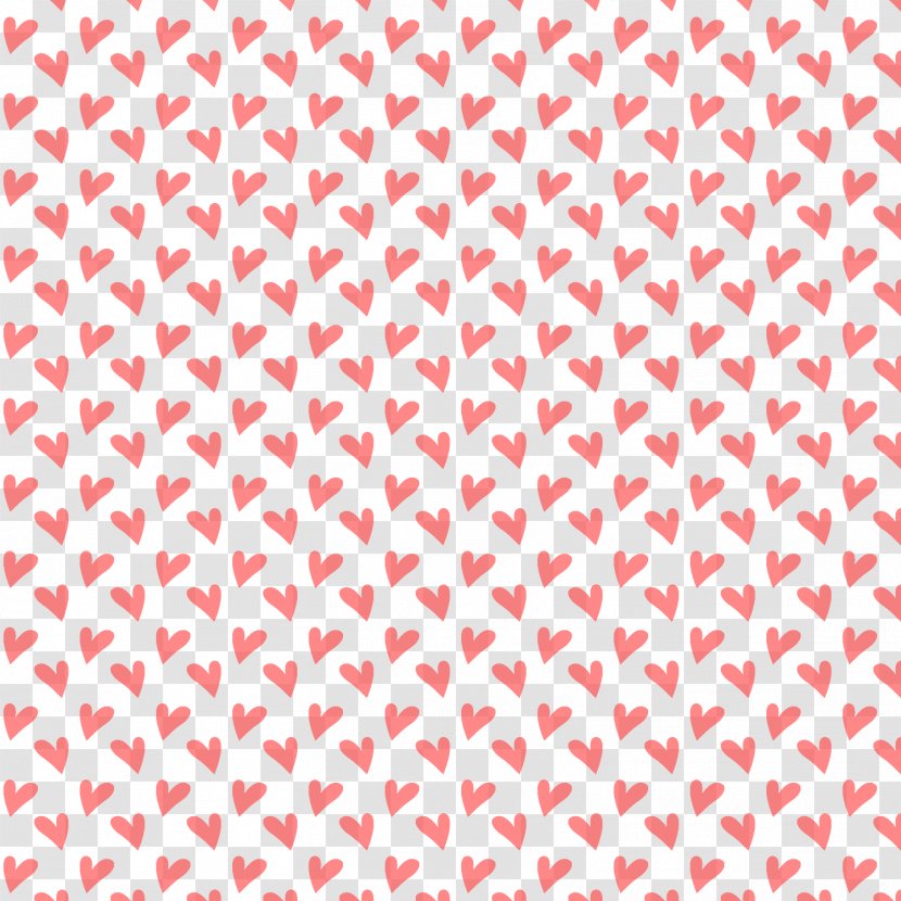 Polka Dot Wallpaper - Area - Pink Heart Seamless Background Transparent PNG