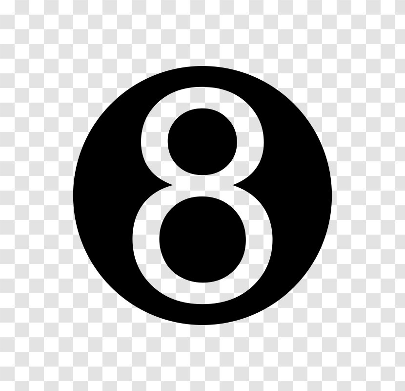 Symbol Numerology - Black And White Transparent PNG