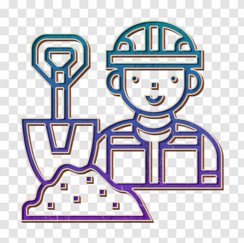 Builder Icon Construction Worker Icon Professions And Jobs Icon Transparent PNG