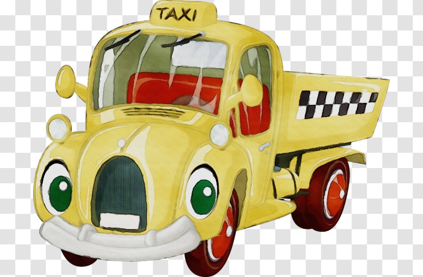 Vehicle Toy Car Yellow Transport Transparent PNG