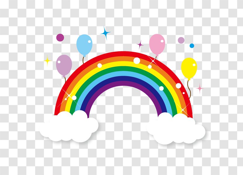 Rainbow Clipart - Color - And Cloud, Cute ColorfulOthers Transparent PNG