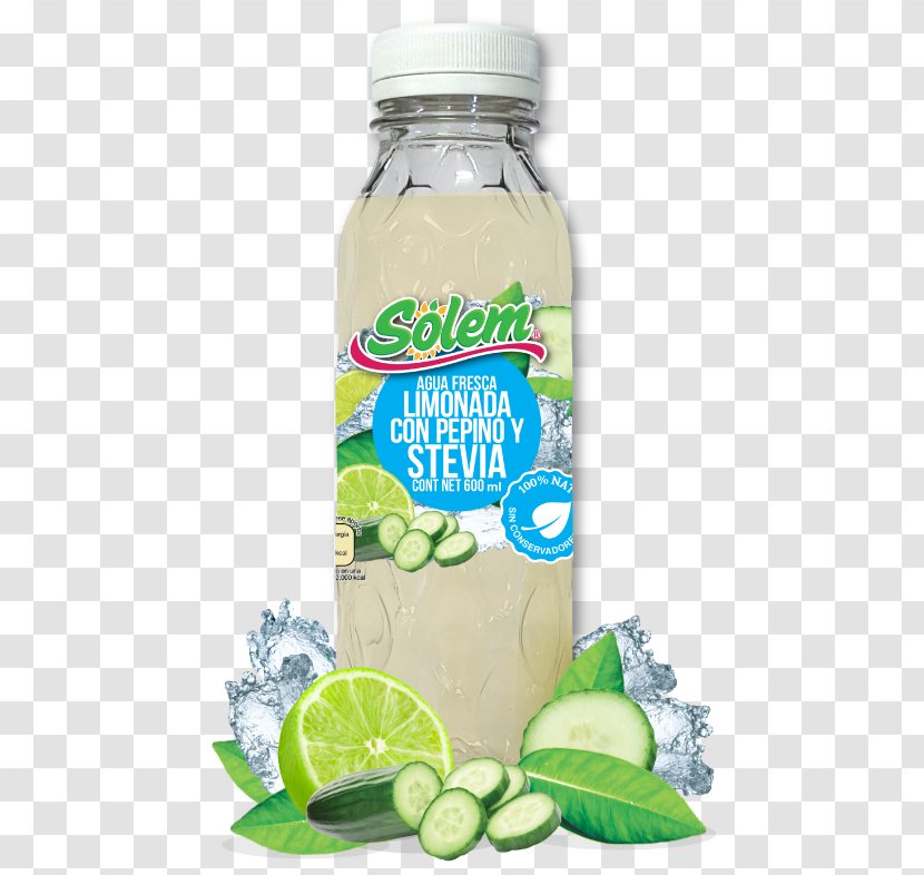 Lemon-lime Drink Lemonade Aguas Frescas Stevia - Lime Transparent PNG