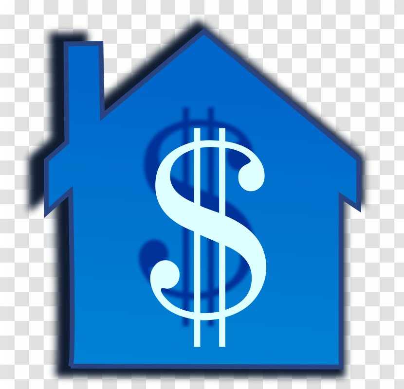 Money House Clip Art - Finance - Blue Cliparts Transparent PNG