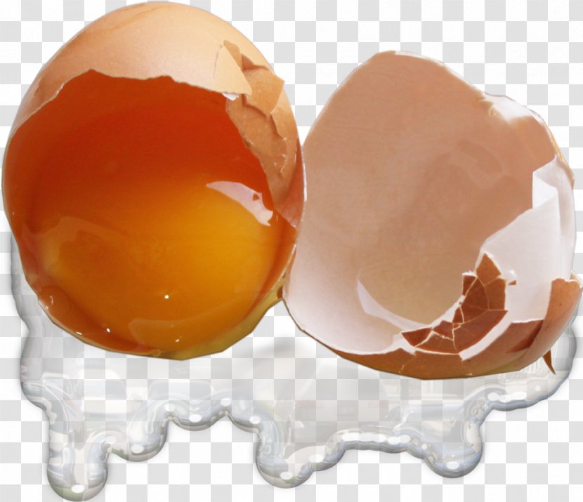 Chicken Egg Yolk - Broken Shell Transparent PNG