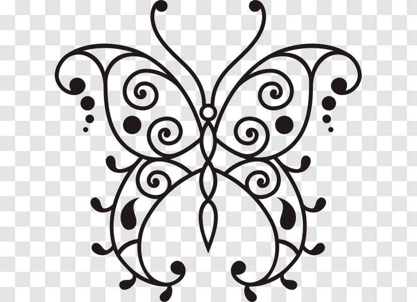 Sketch Tattoo Line Art Photography Clip - Visual Arts - Butterfly Transparent PNG