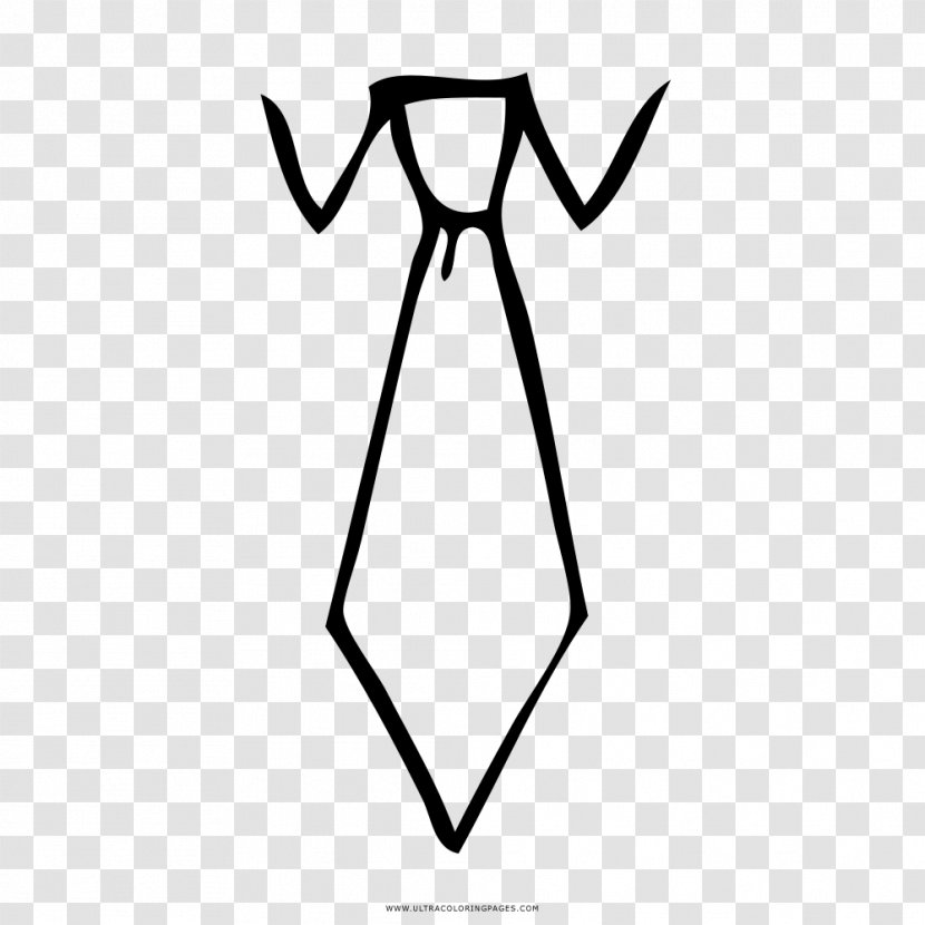Black And White Clothing Necktie Drawing Coloring Book - Printing - Shirt Transparent PNG