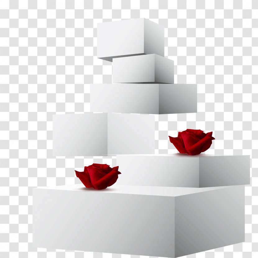 White Red - Rectangle - Box Transparent PNG