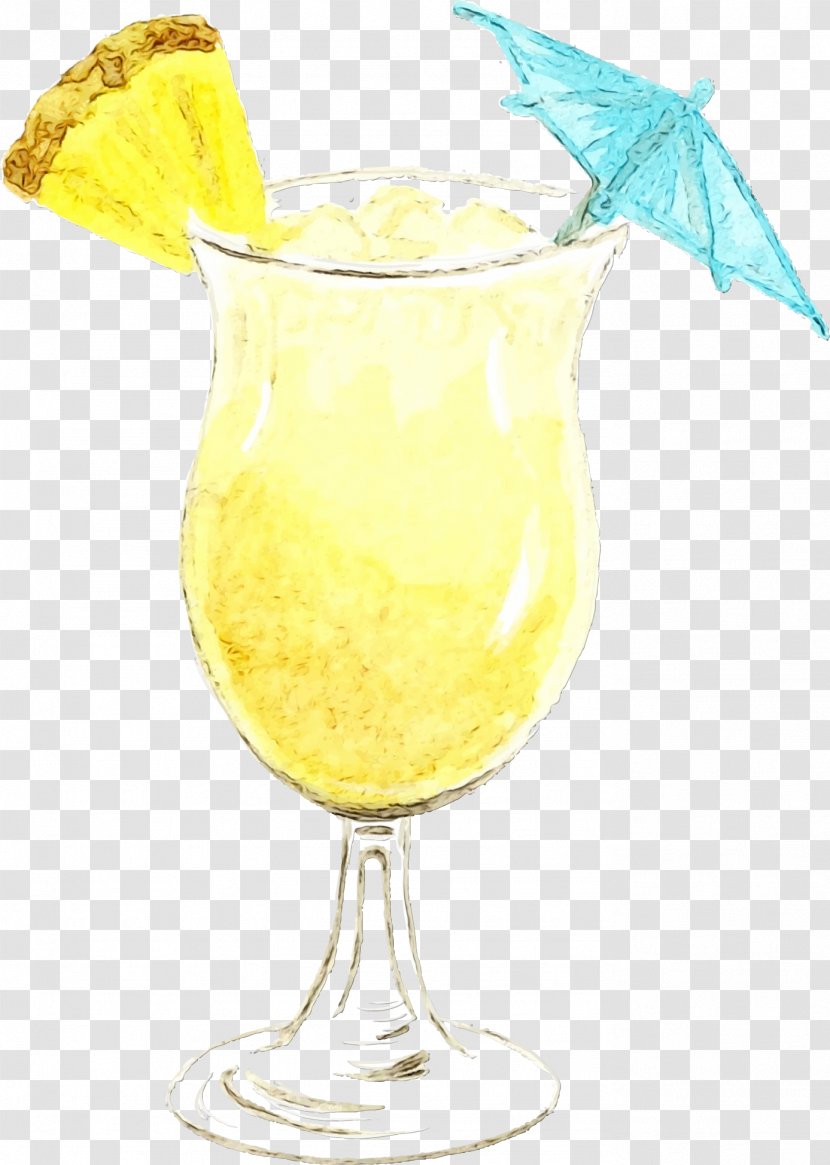 Pineapple - Champagne Cocktail - Lemonade Juice Transparent PNG