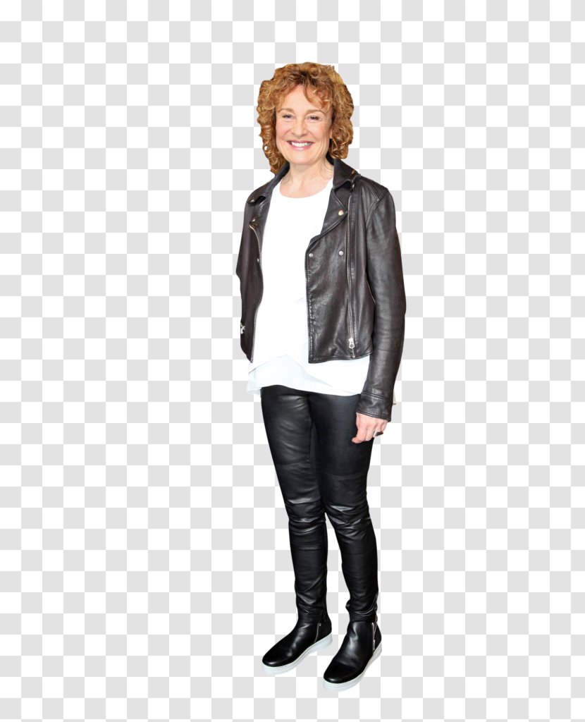 Hanna Sumari Nahkahousut Television Presenter Leather Jacket Leggings - Sleeve - Outerwear Transparent PNG