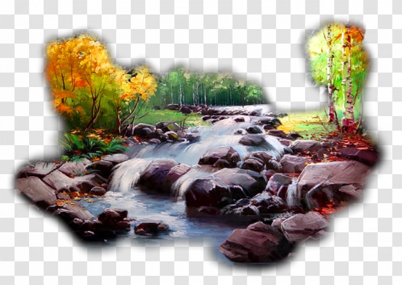 Landscape Nature Desktop Wallpaper - Oil Painting Transparent PNG
