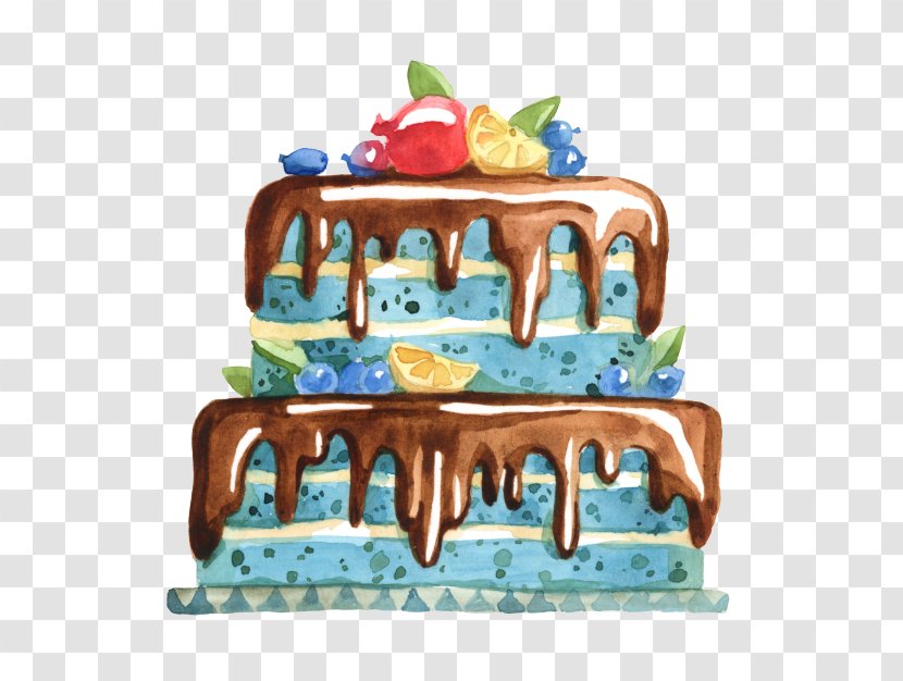 Cartoon Birthday Cake - Chocolate - Sugar Paste Transparent PNG
