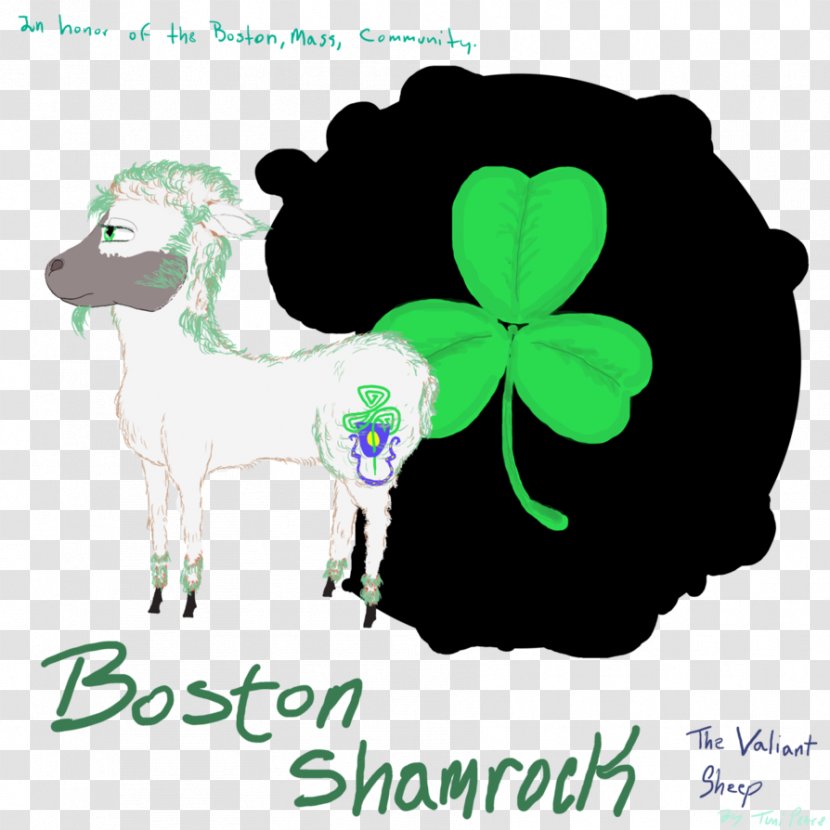 Sheep Cattle Horse Flowering Plant Mammal - Plants - Boston Celtics Clover Transparent PNG