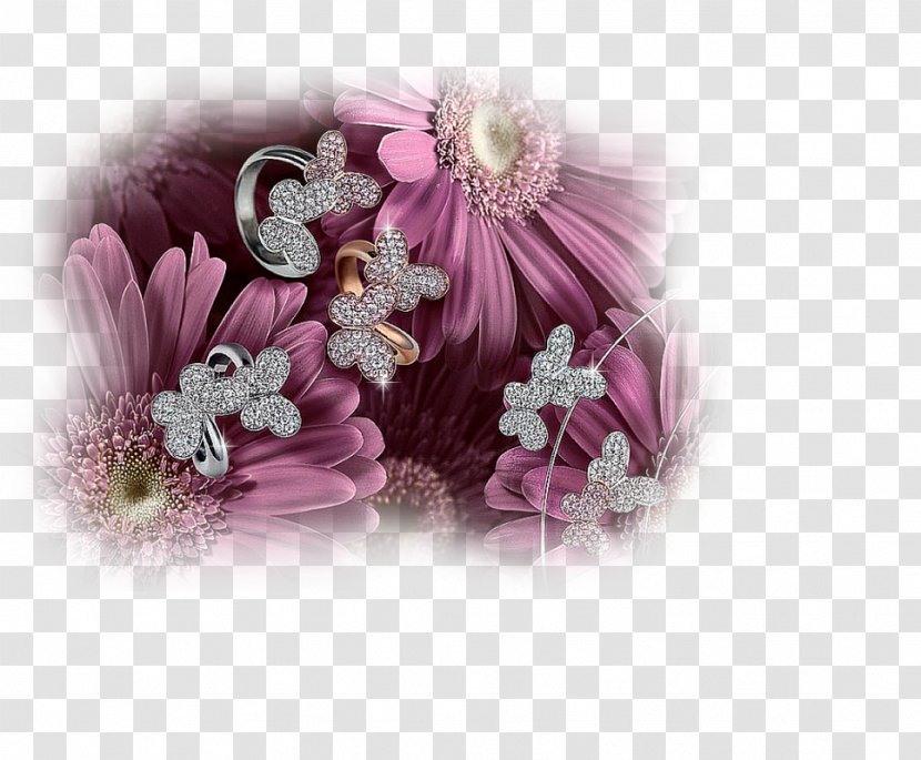Love Idea Cut Flowers Comb - Magenta Transparent PNG