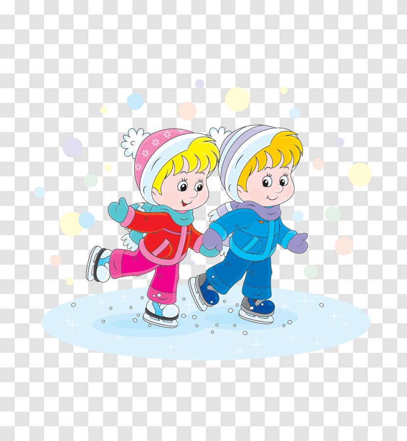 Vector Graphics Ice Skating Clip Art Child Winter Sports - Rink Transparent PNG