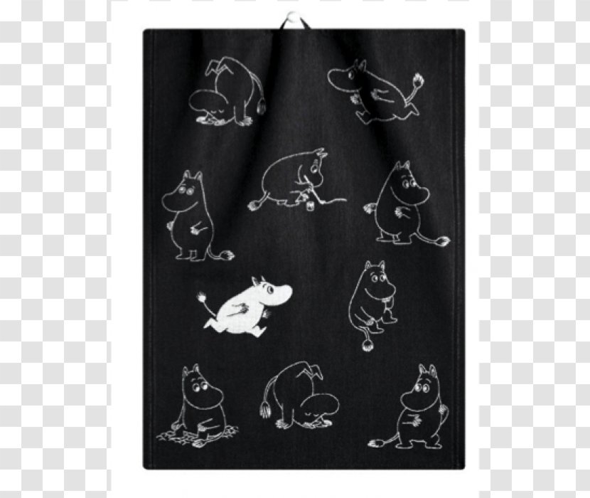 Towel Moomins Little My Moomintroll Moominmamma - Black And White - Posters Promoting Home Decorative Pattern Transparent PNG