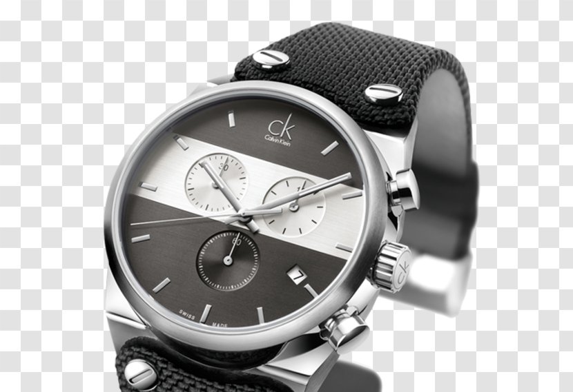 Ck Calvin Klein Watch Chronograph Clock - Logo Transparent PNG