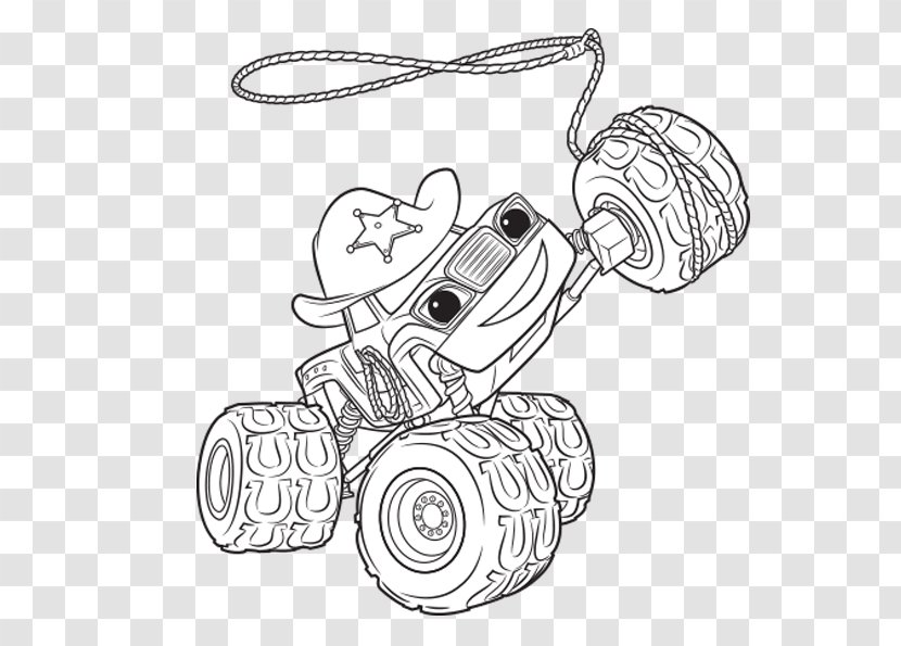 Darington Drawing Coloring Book Nickelodeon - Monochrome - Blaze And Monster Machines Transparent PNG