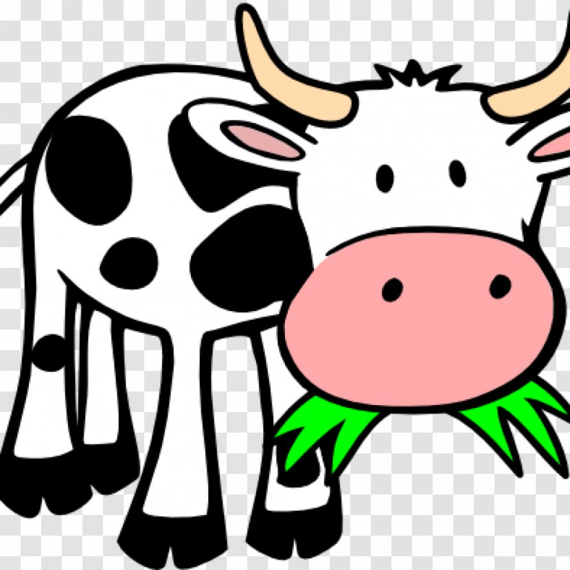 Cattle Look At! Farm Animals Clip Art Livestock - Fictional Character - Cartoon Cow Transparent PNG
