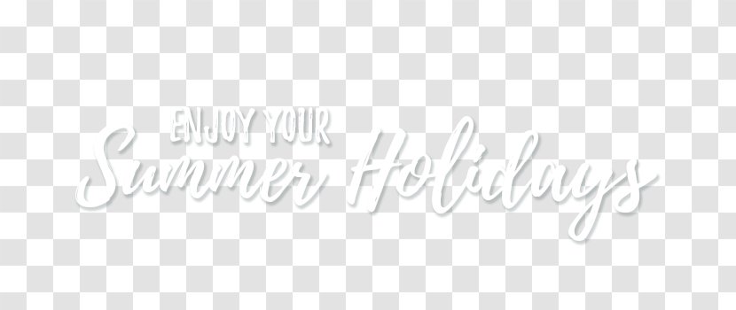 Logo Brand White Line Font - Calligraphy - Summer Holidays Transparent PNG