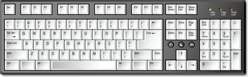 Computer Keyboard Download - Input Device - Decorative Transparent PNG